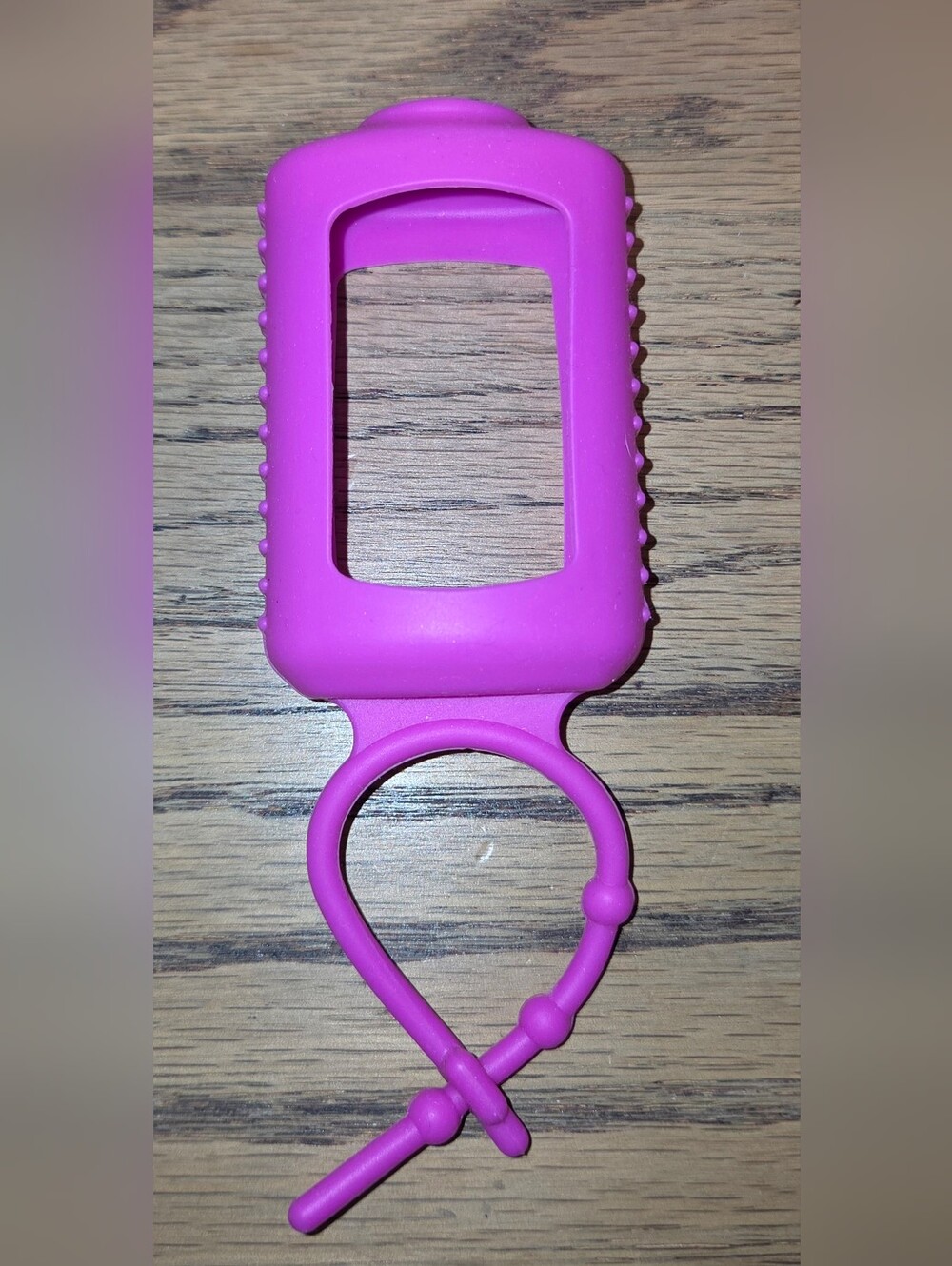 Hand Sanitizer Bottle Holder (1 Oz) - Keychain - Rubber - Pink